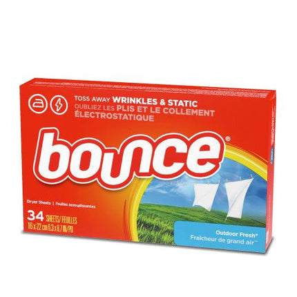 Bounce Toallas Suavizantes Antiestática 34 unid | Apishop.cl