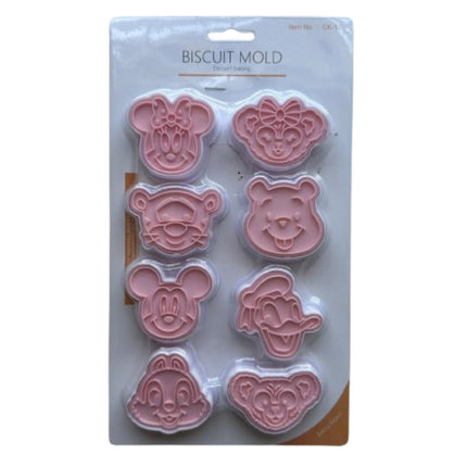 Cortador Galletas Figuras Disney 8 pcs
