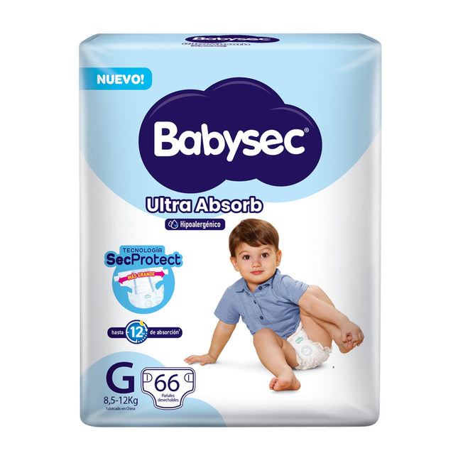Pañales Babysec Ultra Absorb G