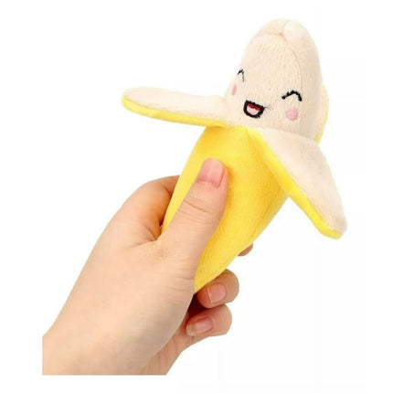 Peluche Para Mascota De Forma De Plátano Con Sonido Interior