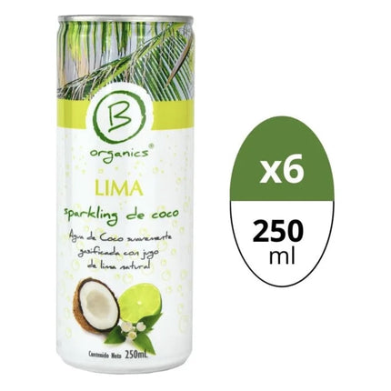 Agua de Coco Sparking 6X Lima 250ml