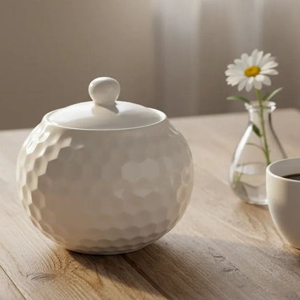 Azucarera Con Tapa Porcelana Para Azucar