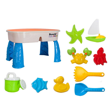 Mesa De Agua Y Arena Para Niños, Linda Mesa Sensorial Para Actividades En Interiores De Verano