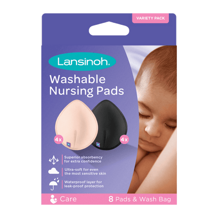 Absorbente de leche lavable de color, 8 unid.