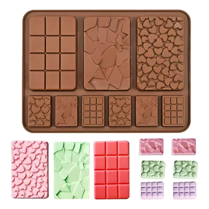 Moldes De Chocolate Moldes Barra De Chocolate Silicona B9