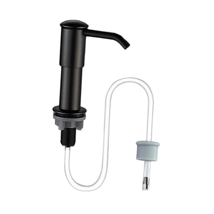 Dispensador De Jabón Para Fregadero Integrado Con Kits De Tubos De Extensión Para Baño, Recipiente De Bricolaje, Color Negro