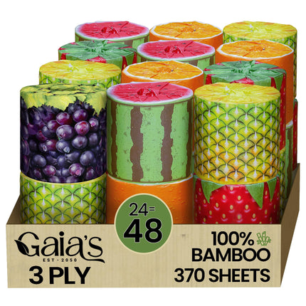 Papel Higiénico GAIA'S Gaias Premium Soft Fruit TP Organic Bamboo