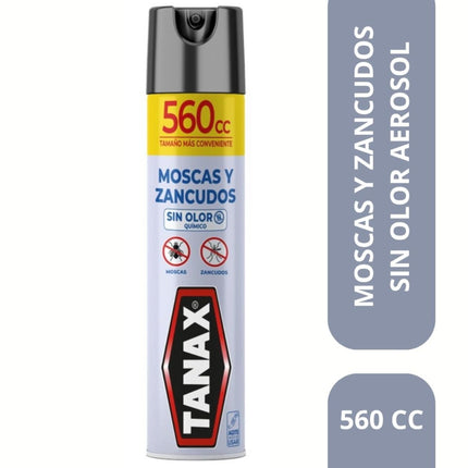 Insecticida Aerosol Mata Moscas y Zancudos Sin Olor, 560 ml