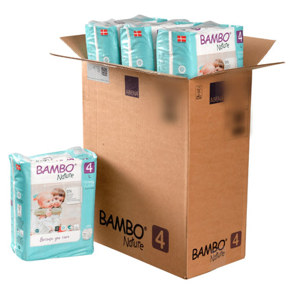 Caja Pañales Ecológicos Ecofriendly Talla L, 144uni