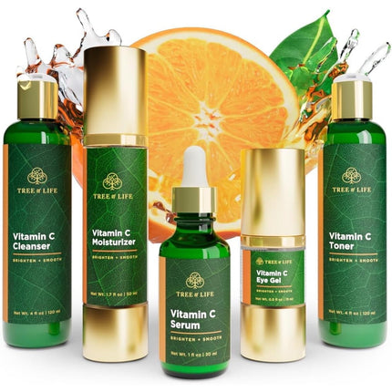 Set Cuidado Facial Tree Of Life Vitamina C 5 Unidades