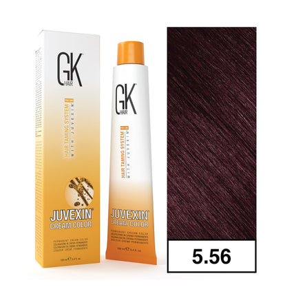 - Tintura Cream Color Permanente Vegana 100ml + Oxidante - 5.56 Caoba Rojo