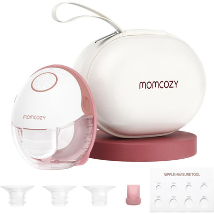 Momcozy Extractor de Leche Eléctrico Portátil Mobile Style | M6, Paquete de 1 Rojo