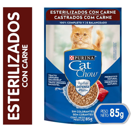 Alimento Humedo Gato Esterilizado Sabor Carne Pouch