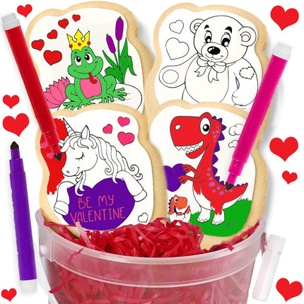 Kit de decoración de galletas OMCookie para el Día de San Valentín con 4 galletas