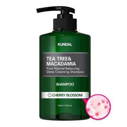 Shampoo Coreano Con Extracto De Árbol De Té Y Macadamia - (cherry Blossom)