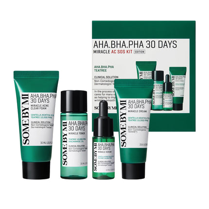 Set de cuidado de la piel SOME BY MI AHA BHA PHA 30Days Miracle AC SOS