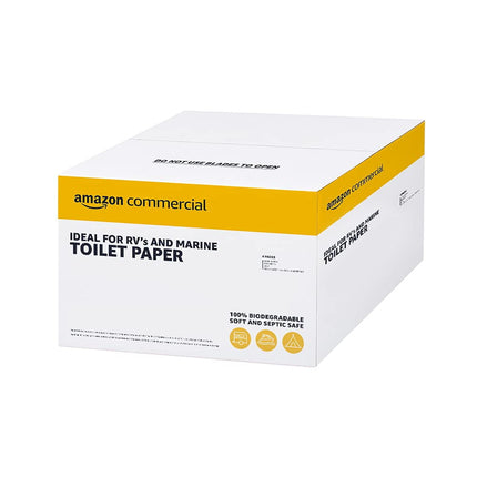Papel higiénico AmazonCommercial, certificado FSC, 2 capas, 24 rollos