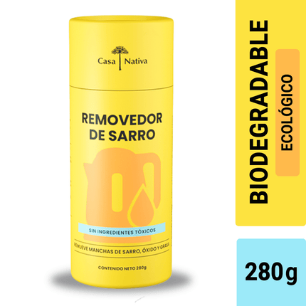 Removedor de sarro en polvo biodegradable, 280 g