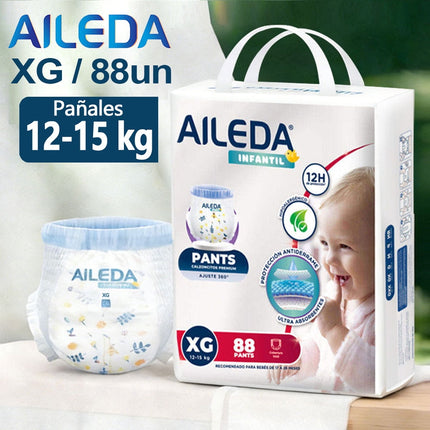 Pañales Desechables Aileda Pants XG 88u Para 12-15kg Sin Gén