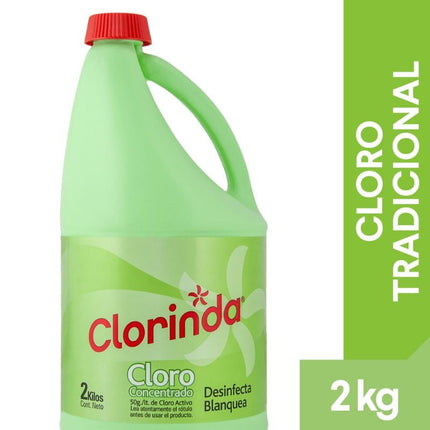 Cloro Líquido Tradicional Botella, 2 Kg