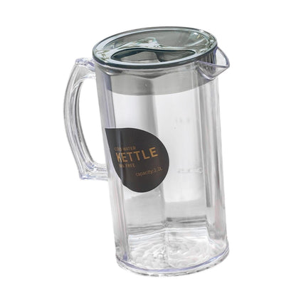 Jarra De Agua, Regalo De Verano, Jarra Para Nevera, Para Limonada, Agua Fría Y Caliente, Té Helado, Negra, Redonda