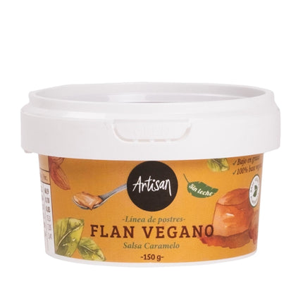 Flan Vegano Salsa Caramelo, 150 g | Apishop