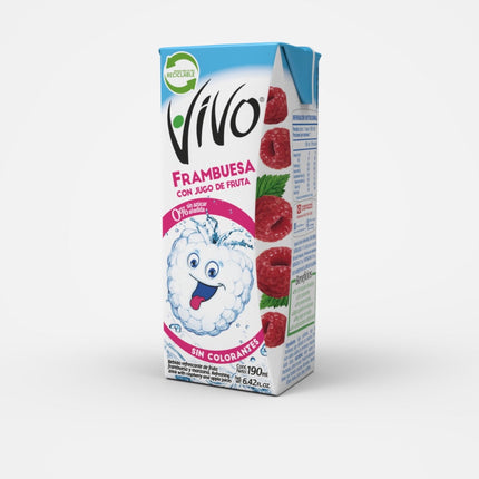 Agua Saborizada Frambuesa Caja, 190 ml