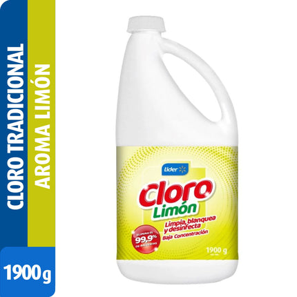 Cloro Líquido Limón Botella, 1900 g