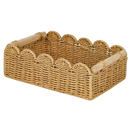 Cesta De Almacenamiento De Cuerda De Papel, Organizador De Papel Higiénico, Papelera Decorativa De Regalo, 35 Cm X 16 Cm X 9,5 Cm