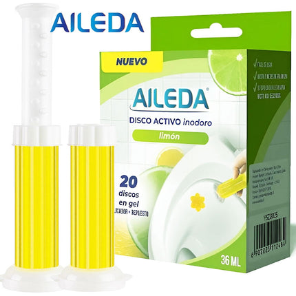 Aileda Bloque Adhesivo Fragancia Wc Inodoro Limpiador Baño -gel