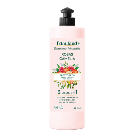 Tratamiento Capilar Familand En 1, Rosa Camelia, 420 ml