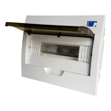 Tablero Eléctrico Embutido Drl 12 Modulos Tapa Clara Sec