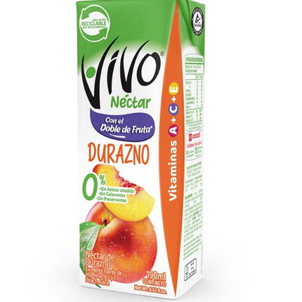Néctar Durazno Caja, 190 ml