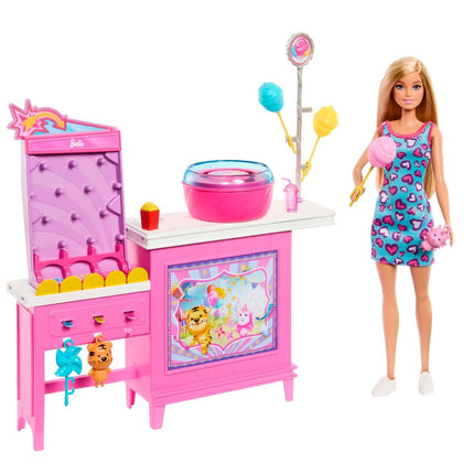 Muñeca Barbie Malibú Detectives Playa Estación Algodón Azúcar 3+