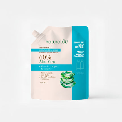 Shampoo Naturaloe Control Caída Cabello Graso, 800 ml