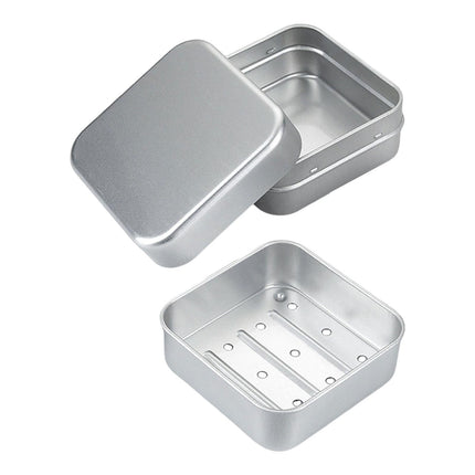 Contenedor De Jabón Portátil, Tarro De Aluminio Para Almacenamiento, Ideal Para Camping, Hotel Y Baño.