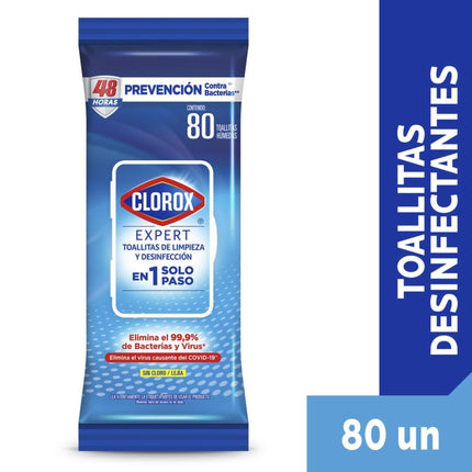 Toallitas Desinfectantes Expert Bolsa Resellable, 80 Un