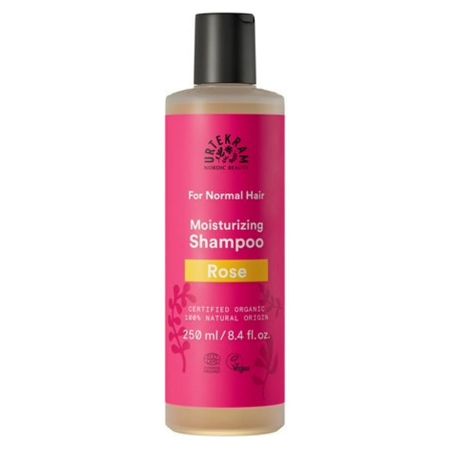Shampoo Orgánico Hidratante De Rosa Urtekram 250 Ml