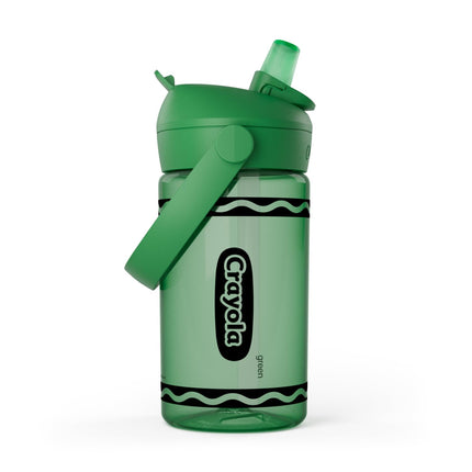 Botella de agua CamelBak Crayola Flip Straw Kids de 420 ml, color verde
