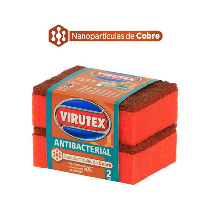 Esponja Antibacterial Lisa, 2 Un