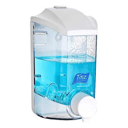 Dispensador De Jabón Liquido, Alcohol Gel Titiz 400 Ml Blanco