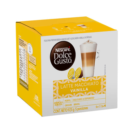 Café En Cápsulas Latte Macchiato Vainilla 5 Tazas, 117,5 g