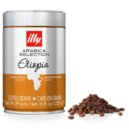 Café illy Arabica Selections, grano entero de Etiopía, 250 g