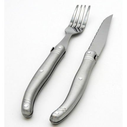 Set 12 piezas de cubiertos cuchillo carne Montpellier acero inox