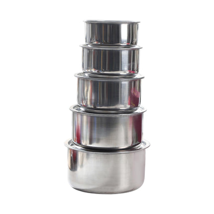 5 Piezas De Salsa De Acero Inoxidable Macetas De Condimento De Acero Inoxidable Frascos De Stock Set Estilo De Set De Stock Set A