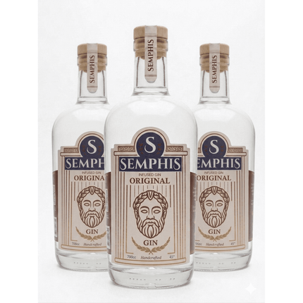 Pack x3 Gin Semphis Original 700 cc Infused gin 100%  natural
