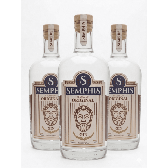 Pack x3 Gin Semphis Original 700 cc Infused gin 100%  natural
