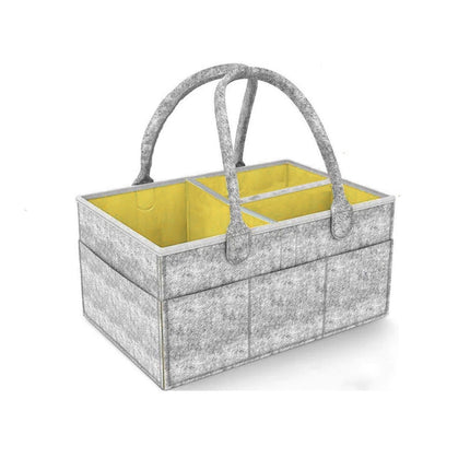 Organizador De Pañales Deluxe Para Mudador Amarillo
