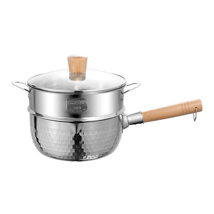 Cacerola Con Vaporera, Olla De Cocina Fácil De Limpiar Para Hacer Salsas Al Aire Libre En Hoteles, 16cm