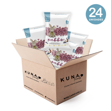 Caja individual Puffs Manzana Arándano (24x10g)